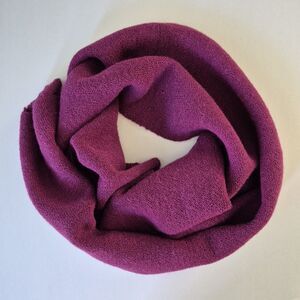 Purple 100% Alpaca Wool Soft Rectangular Neck Scarf w Fringe Womens NWOT